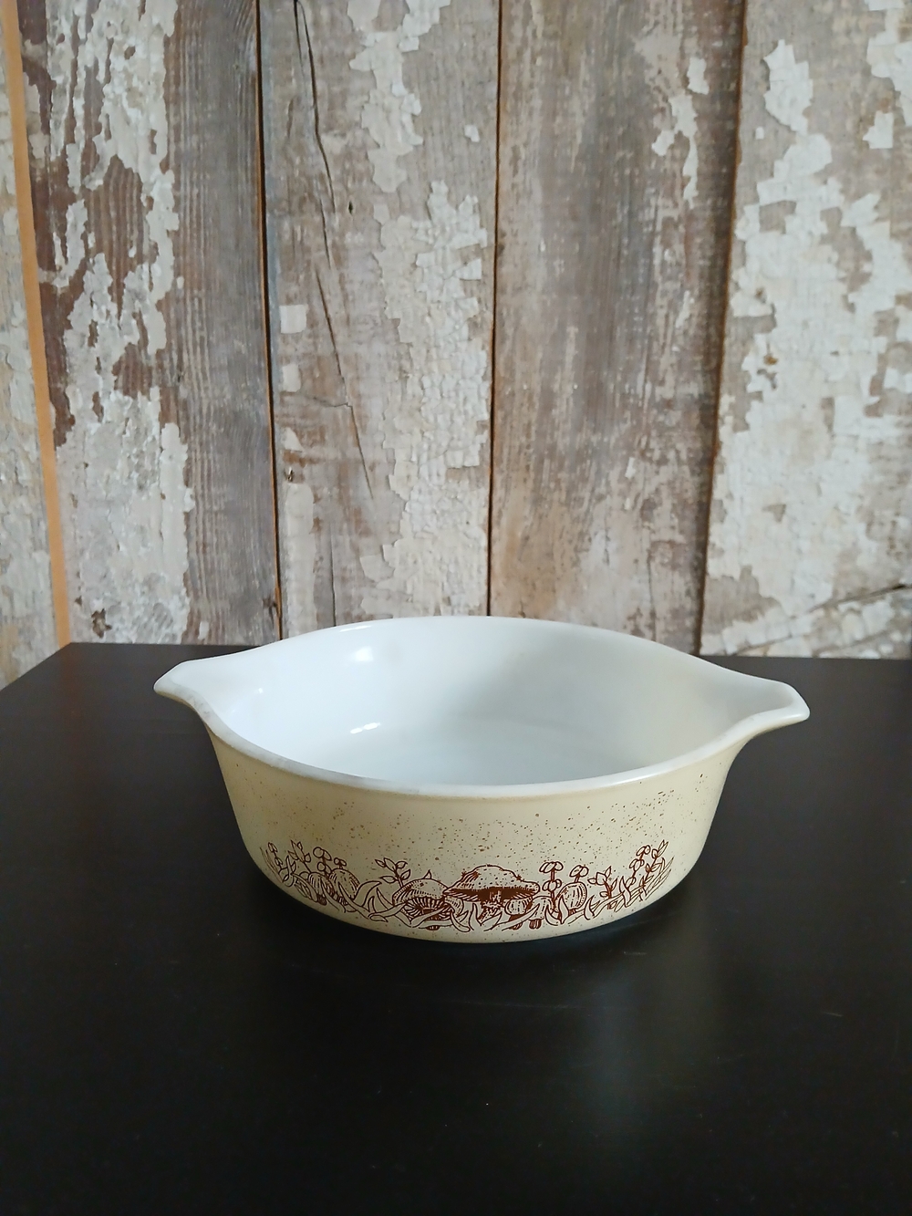 Vintage Pyrex Forest Fancies Mushrooms Cinderella Casserole Dish